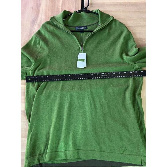 Banana Republic‎ 1/4 Zip Sweater Green Pullover - Picture 7 of 7